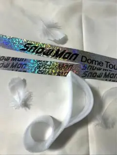 【在庫ラスト】SnowMan 落下物 銀テープ 音符 羽
