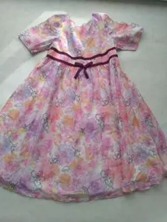 ANNA SUI mini タイダイ花柄ワンピース L