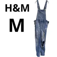 H&M DIVIDED ダメージ加工 サロペット[M]