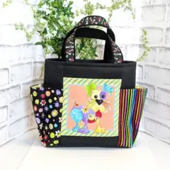 Qロラライハリス　ドック❣️サイドポケット付きトート