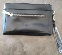 A.S.O. ブラック クラッチバッグ