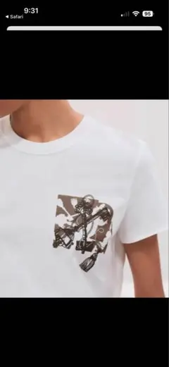 HERMES 半袖 Tシャツ ホワイト 34サイズのサムネイル