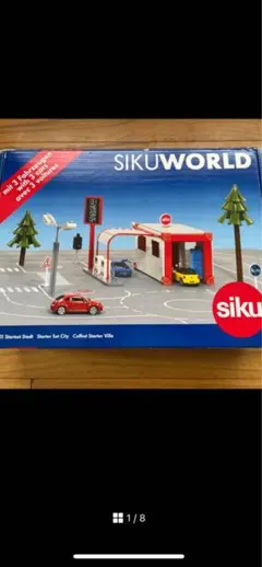 新品⭐︎ボーネルンド　ジク社　SIKU WORLD ガソリンスタンド　道路