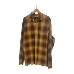 90,s オンブレワイドチェックシャツ