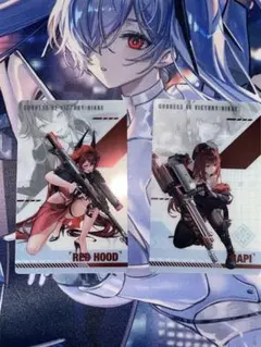 NIKKE　ガンガールメタルカード　Vol.3 レッドフード+ラピ:レッドフード