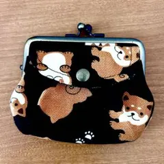 WABISUKE ワビスケ 柴犬柄 がま口財布 小銭入れのサムネイル