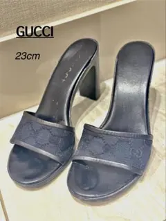 GUCCI グッチ サンダル ミュール ブラック 23cmのサムネイル