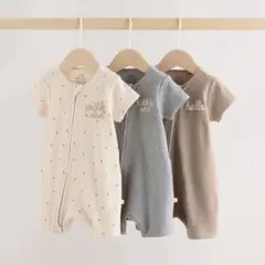 [新品未使用]3枚セット！NEXT ベビー服 ロンパース 海外ベビー服
