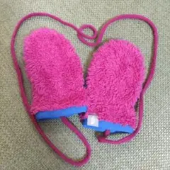 ザ・ノース・フェイス　ベビー用てぶくろ　使用感＆記名あり　可愛い　ピンク×青