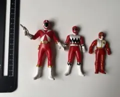 戦隊ヒーロー レッド ソフビ フィギュア 3体セットのサムネイル