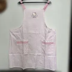 ハローキティエプロン　ピンク Hello Kitty レトロエプロン　希少のサムネイル