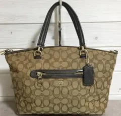 コーチ coach レミサッチェルシグネチャー キャンバス 2way - メルカリ