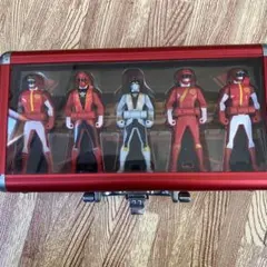 戦隊ヒーローフィギュアセット 10体 赤いケース付き