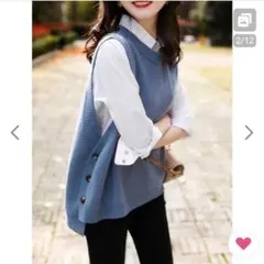 最終値下げ☆新品☆ニット☆ベスト☆Mサイズ