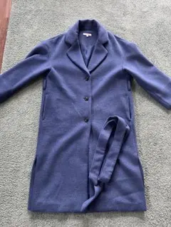 moussy マウジー　SIDE SLIT LONG コート 青　サイズ2のサムネイル