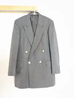 美品！90s バーバリー テーラードジャケット グレー S程度