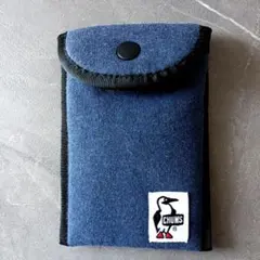 CHUMS ネイビー 小物ポーチ