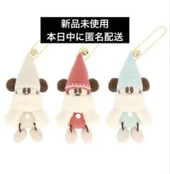 2025 リルリンリン　ぬいぐるみチャーム　3個セット　ディズニー　クリスマス