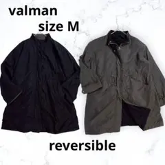 ＊valman＊コート リバーシブル 中綿 スタンドカラー M ゆったり 春