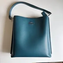 ［COACH]レザーショルダーバッグ(美品)