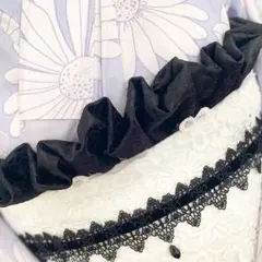 ネコポス　成人式振袖　フリル黒可愛い帯揚げ帯締め帯紐卒業式袴　浴衣着物　七五三