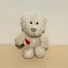 NIKI くま ぬいぐるみ キーホルダー ホワイト ハート