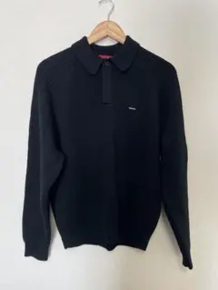 Supreme Small Box Polo Sweater "Black"