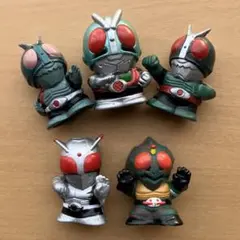 昭和 仮面ライダー 指人形 5体セット