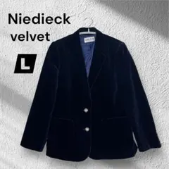 【Niedieck veltetニーディック】ベルベット テーラードジャケット