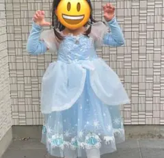 プリンセスドレス シンデレラ風 ハロウィン　100cm （着画あり）