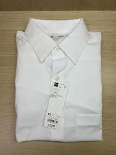 GU イージーケアブロードシャツ 白 ホワイトXS