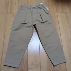 新品☆コムサイズム　ベージュ　テーパードロングパンツ110㎝