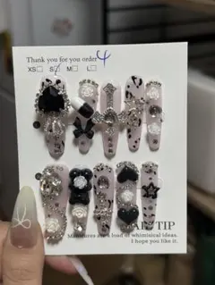 装飾的ネイルチップセット 10個入り