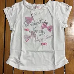 新品未使用　Mezzo Piano リボン柄 Tシャツ 120cm