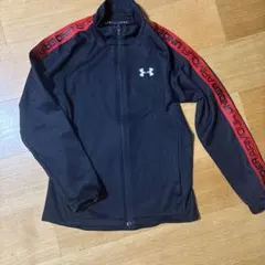 UNDER ARMOUR キッズ ジャージ ジャケット ブラック レッド　150