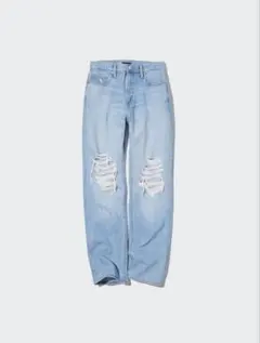UNIQLO ダメージ加工ジーンズ ライトブルー 24インチ61cm