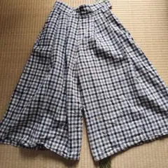 BEAMS HEART チェック柄 ワイドパンツ