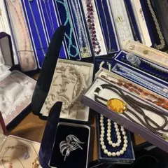 ネックレス イヤリング 真珠 クリスタル まとめ売り