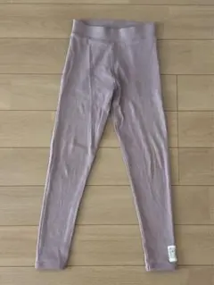 ZARA 薄紫 リブレギンス　スパッツ 122