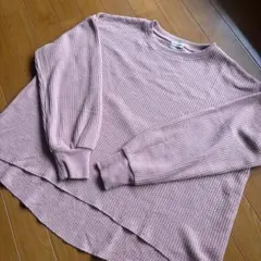 Samansa Mos2 ワッフル カットソー