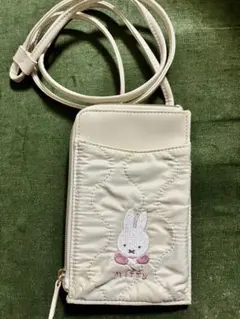 【一度使用】ミッフィー スマホショルダー キルティング