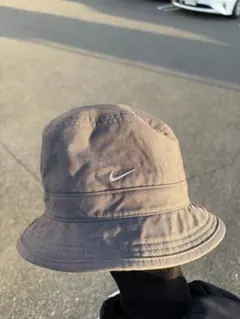 00s NIKE y2k 刺繍ロゴ　バケットハット　90s