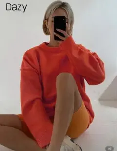 【新品未使用】SHEIN オレンジ ニット