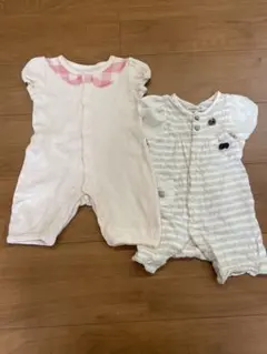 キムラタン他　ロンパース・カバーオール 2点セット