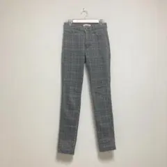 ⭐【ライトオン】スキニーパンツ 裏ボア グレー系チェック レディース S 秋冬