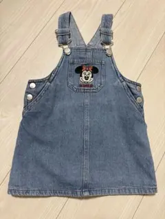 petit main ミニー デニム ジャンパースカート S