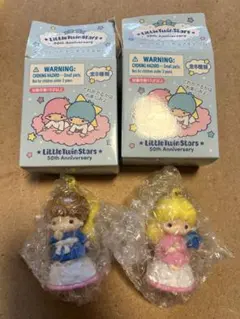 リトルツインスターズ 50周年 キーホルダー　キキララ貯金箱２つセット