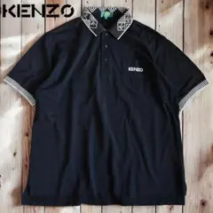 05M962◯ KENZO GOLF 黒 半袖 ポロシャツ ゴルフウェア XLのサムネイル