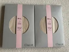 【新品•未開封】ChacottベロネーゼタイツIII 穴あき M-L 2個セット