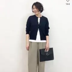 今季ユニクロ UVカットクルーネックカーディガン 3XL